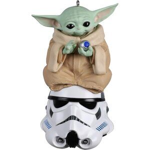🆕 Mandalorian Child Christmas Ornament Star Wars Multi-Color Artist Stormtroope